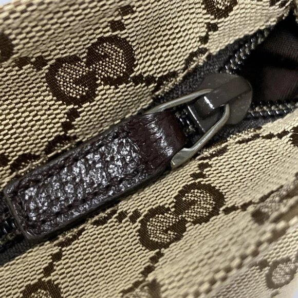 Auth GUCCI GG Pattern, Shelly (Web) 189749 Beige Red Green Jacquard Leather - Picture 11 of 16